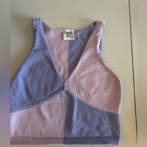 Princess Polly Two-Tone V-Neck Top
